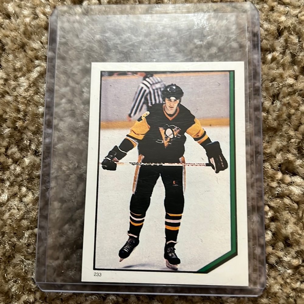 1986 Esso Checklist Mario Lemieux Mini Card NM